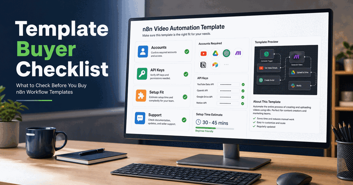 n8n Workflow Template Requirements: What to Check Before You Buy